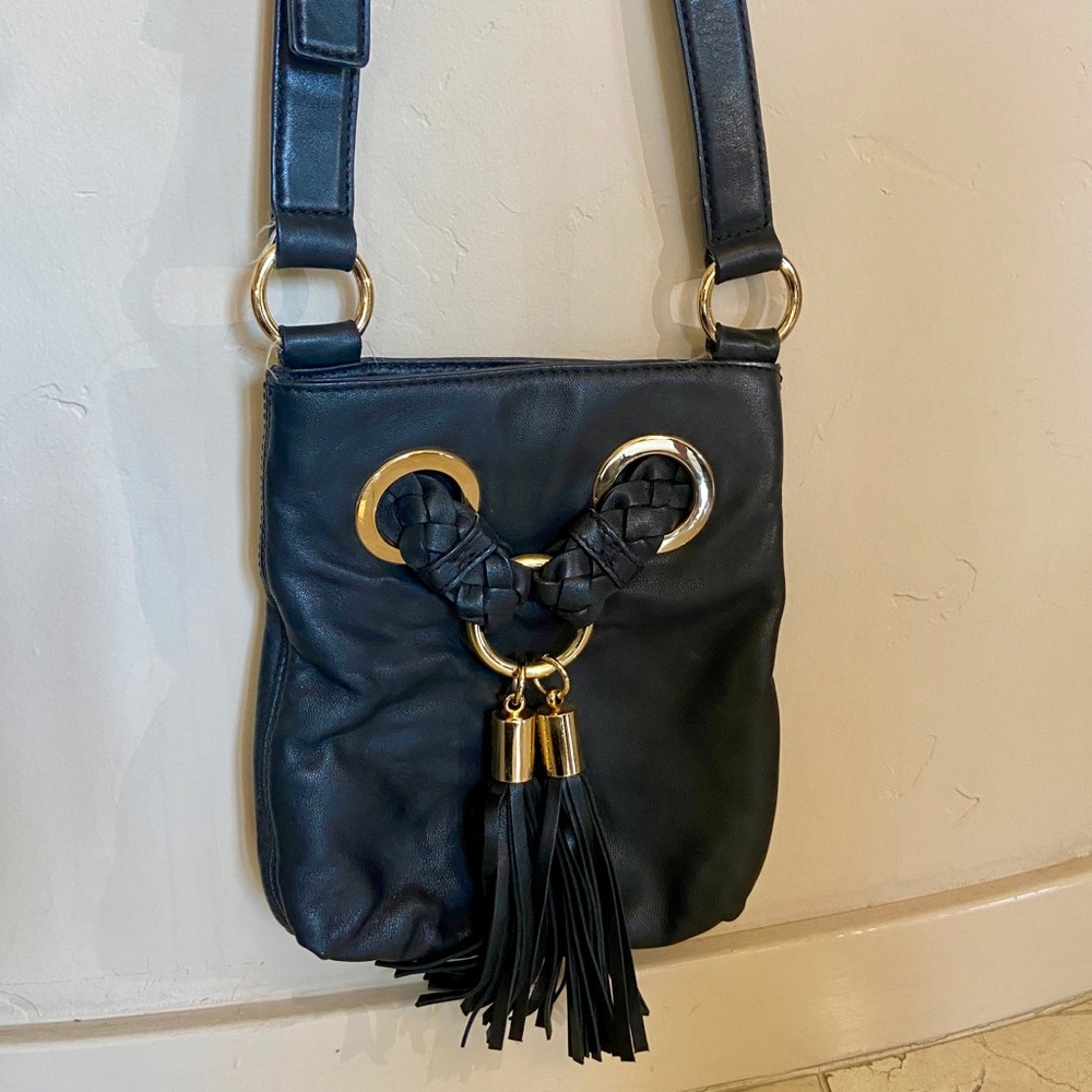 Michael Kors Black and Gold Crossbody Bag